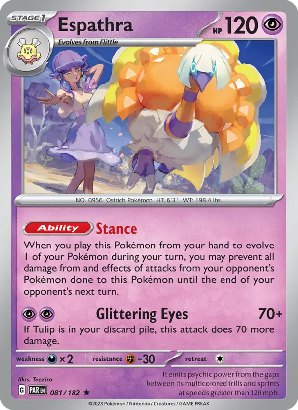 Pokémon TCG: Espathra (081) - Cosmos holo