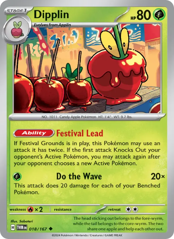 Pokémon TCG: Dipplin (018) - Cosmos Holo