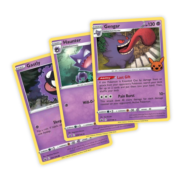 Pokémon TCG: Gastly, Haunter, Gengar - Evoluce Halloween 2022