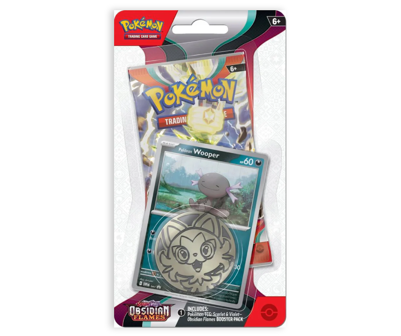 Pokémon TCG: Obsidian Flames Checklane Blister - Paldean Wooper