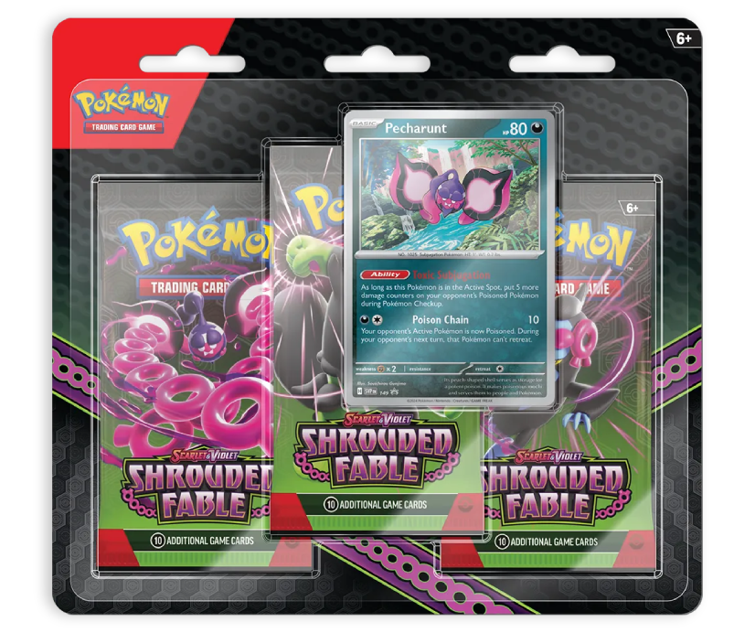 Pokémon TCG: 3-Pack Blister Shrouded Fable