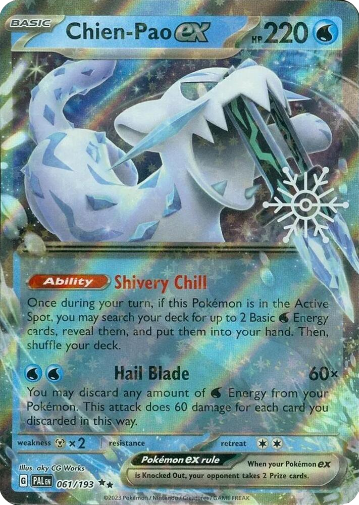 Pokémon TCG: Chien-Pao ex (061) - Snowflake Stamp Promo