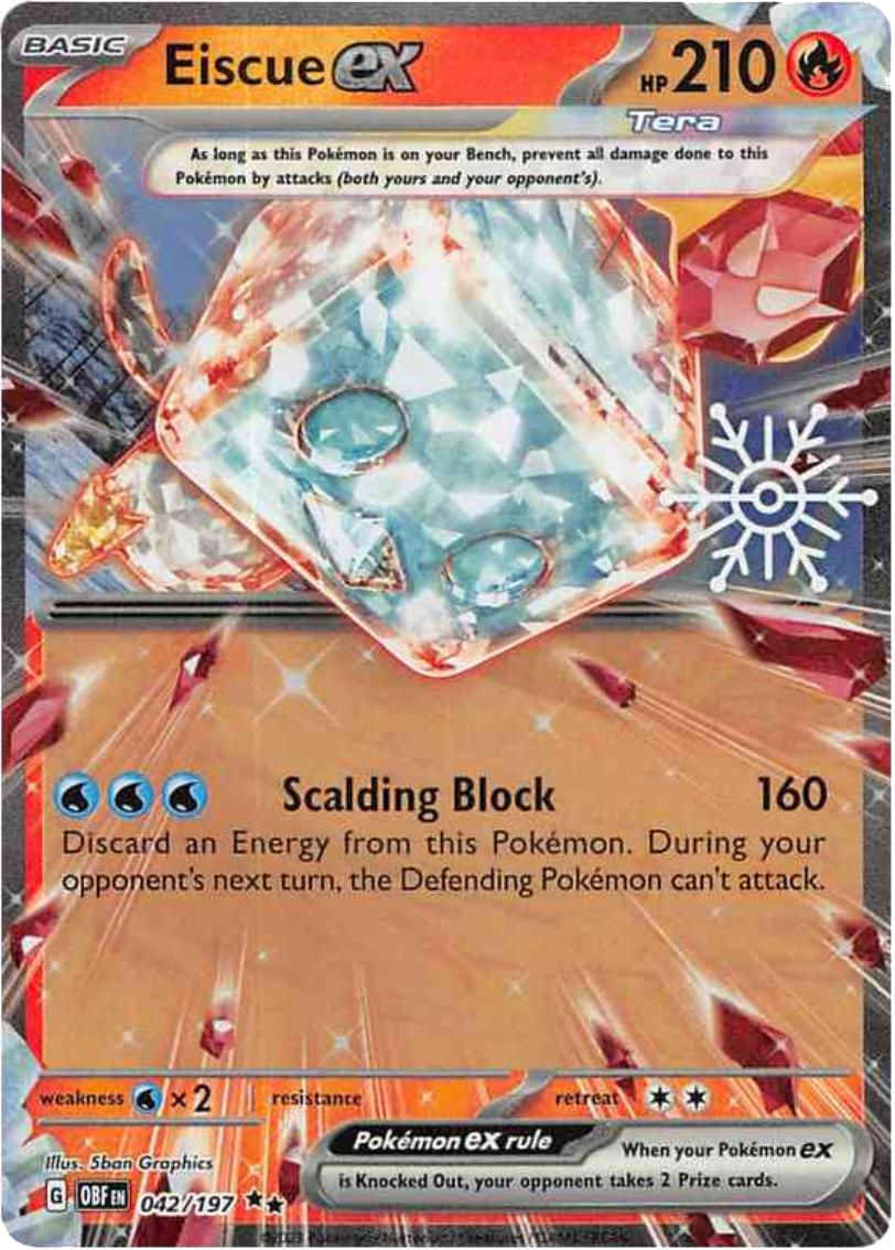 Pokémon TCG: Eiscue ex (042) - Snowflake Stamp Promo