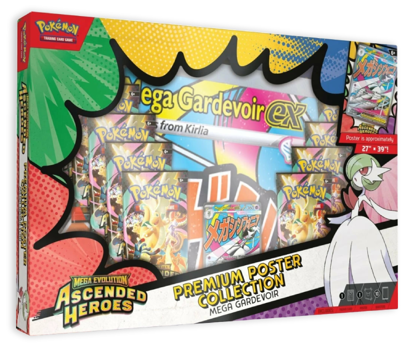 Pokémon TCG: Ascended Heroes Premium Poster Collection Mega Gardevoir