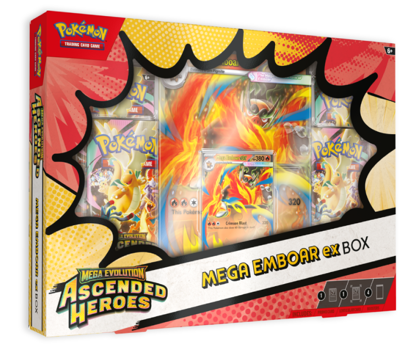 Pokémon TCG: Ascended Heroes Mega Emboar ex Box