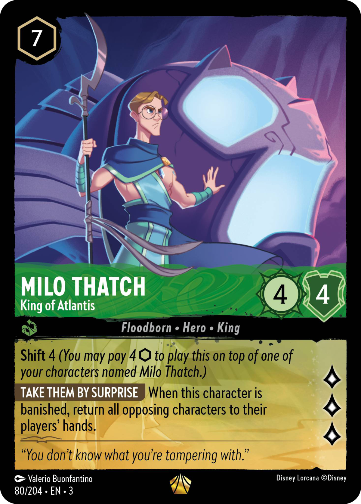 Lorcana: Milo Thatch - King of Atlantis